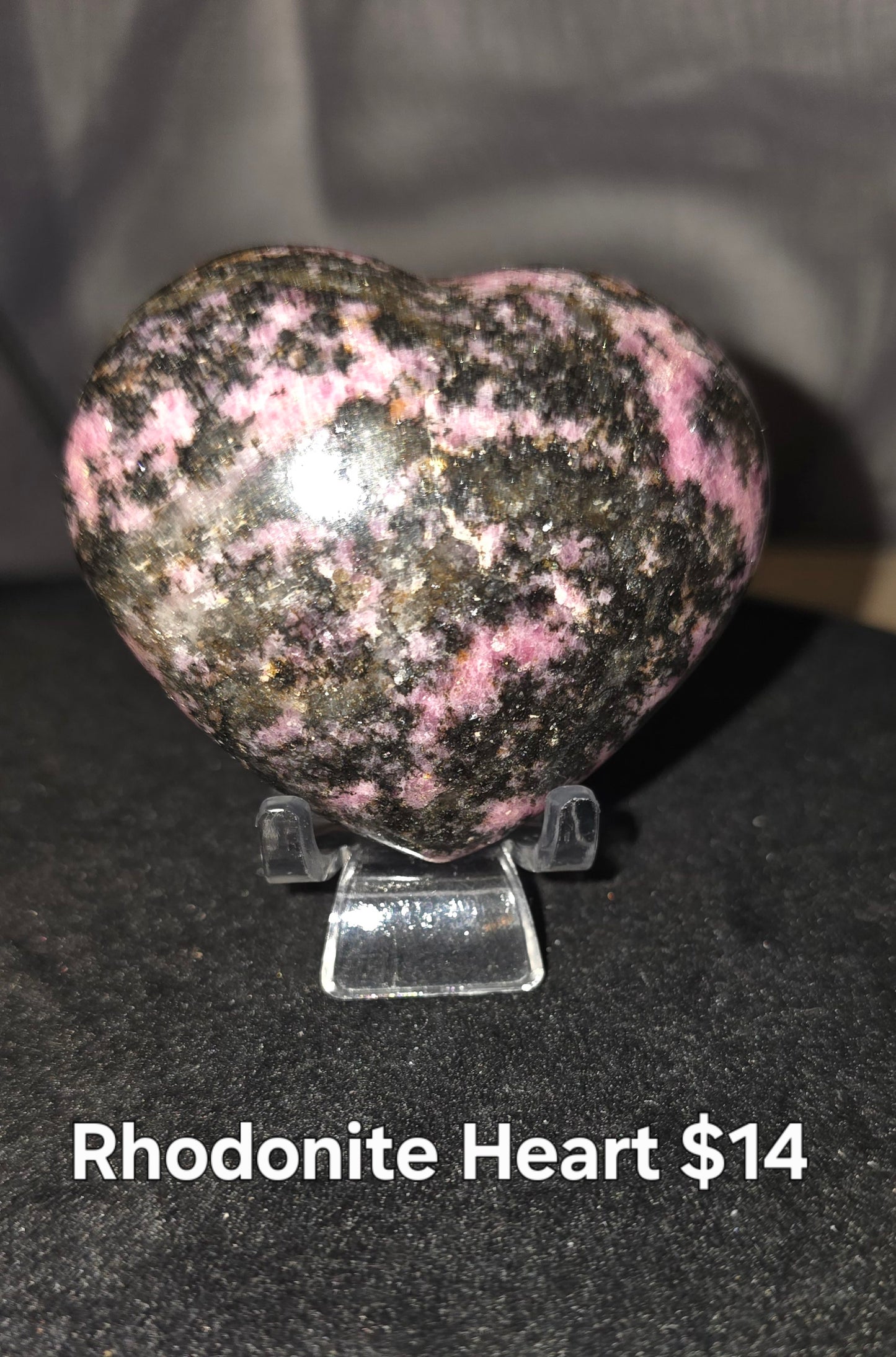 Rhodonite Heart