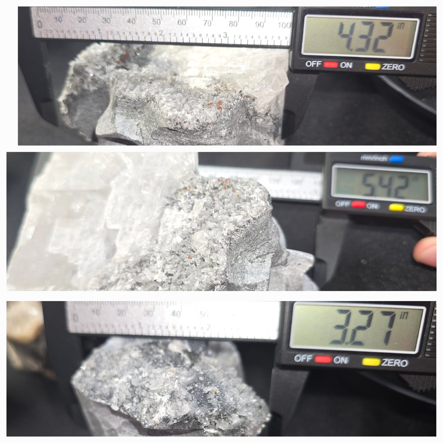 Quartz/Calcite Symbosis Skull