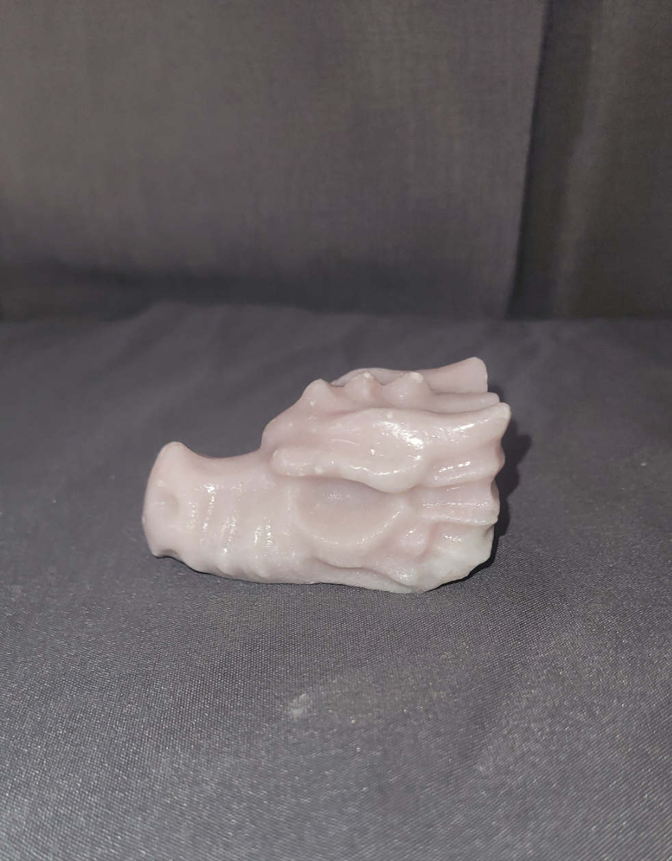 Pink Opal Dragon Skull