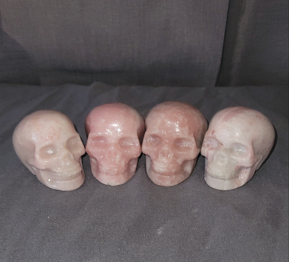 Pink Opal Skull