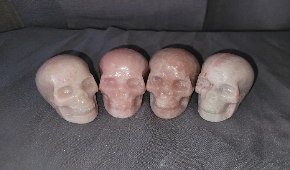 Pink Opal Skull