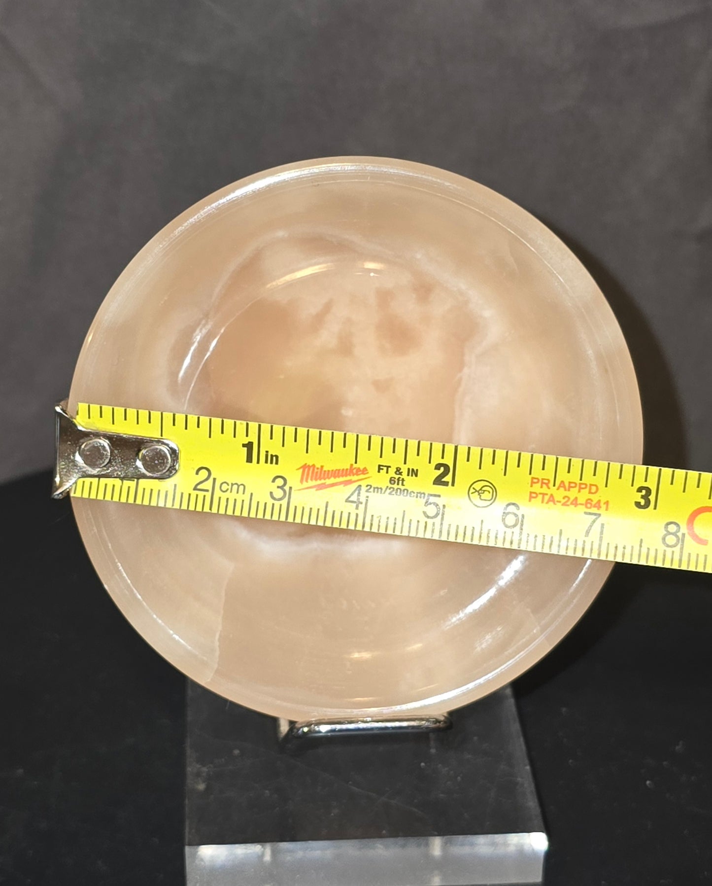 S0311 Peach Calcite Bowl