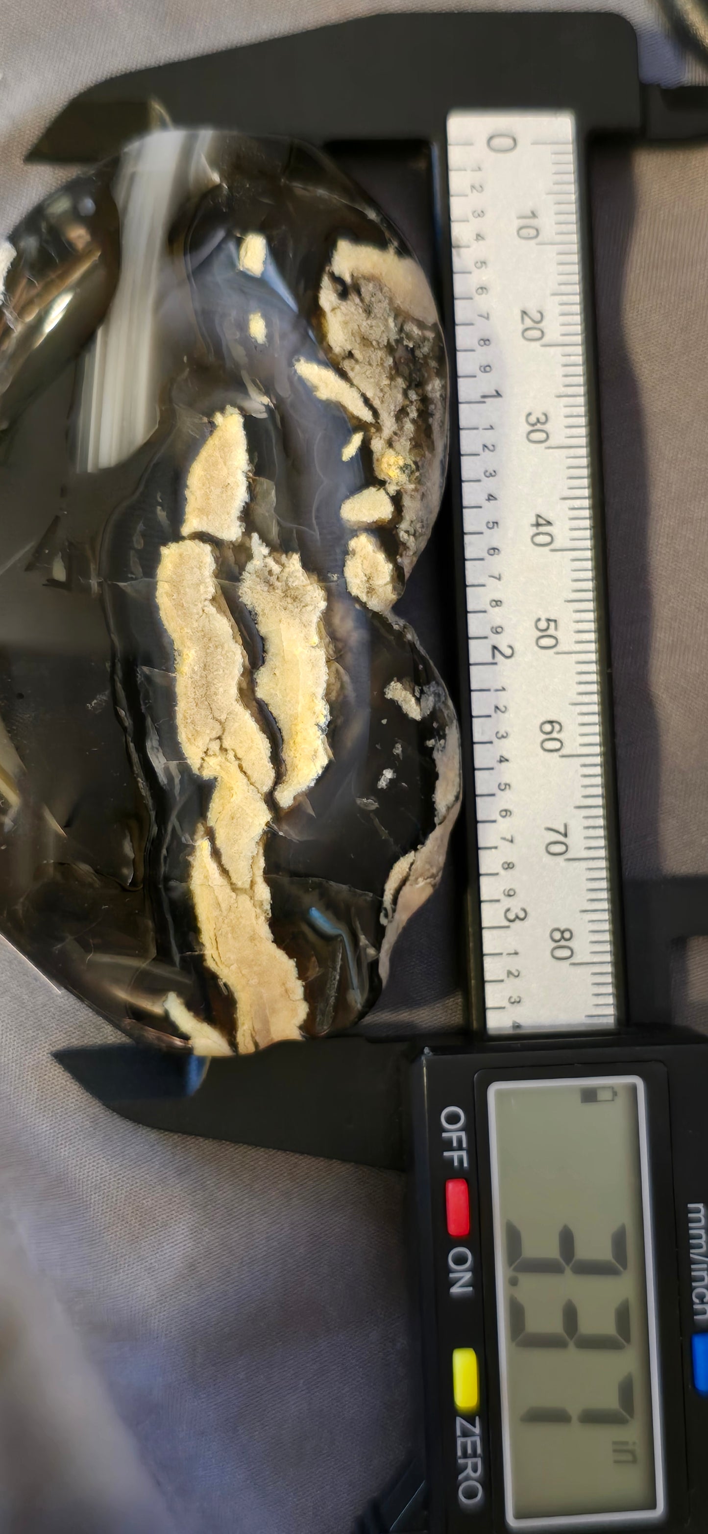 Volcanic Agate Heart & Stand