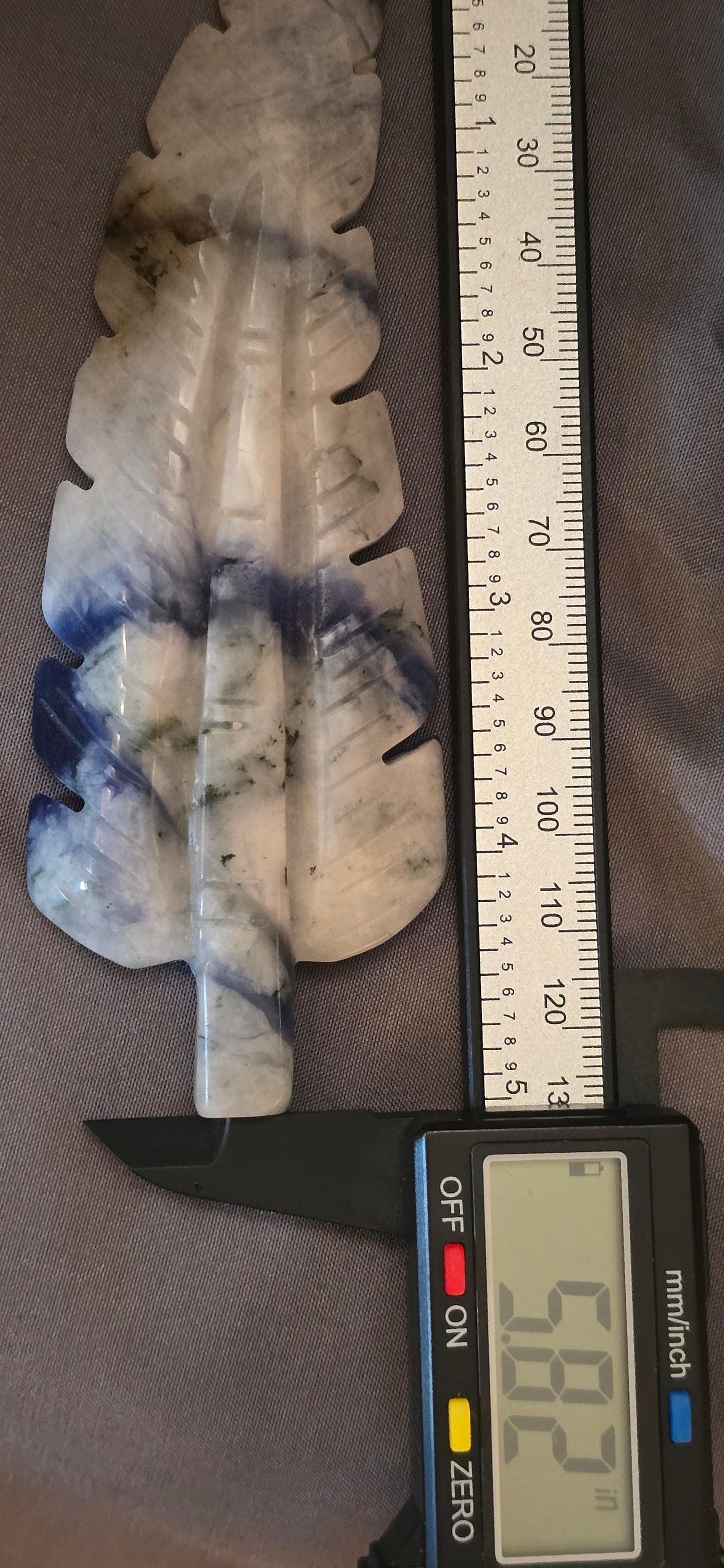 Blue Hackmanite Feather