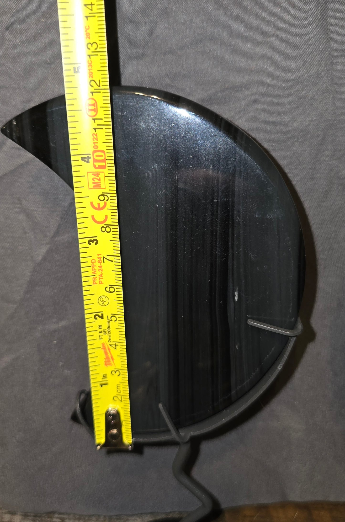 S0081 Midnight Lace Obsidian Moon & Stand