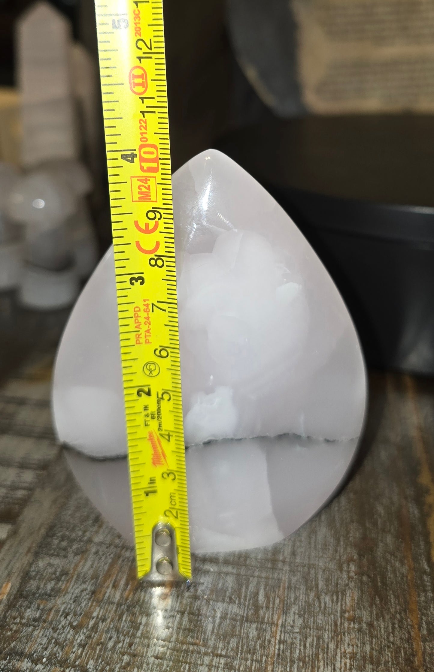 S0171 Smokey Pink Mangano Calcite Teardrop