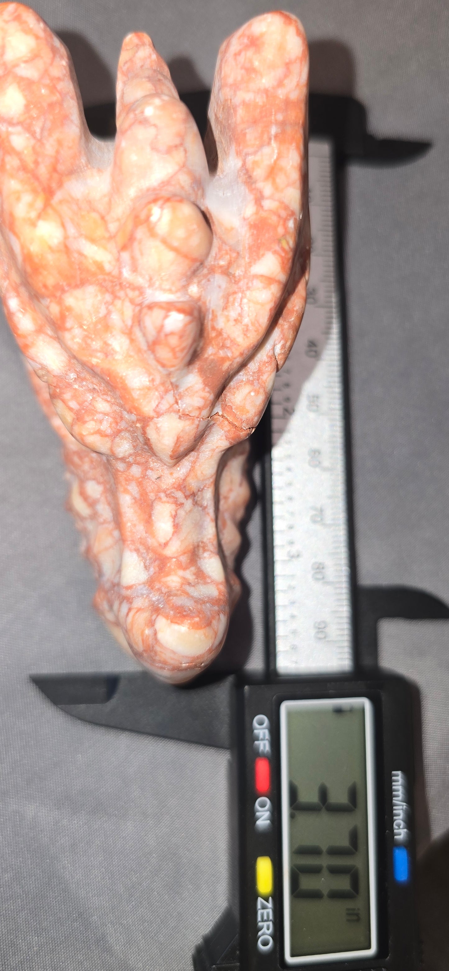 Red Vein Jasper Dragon Head