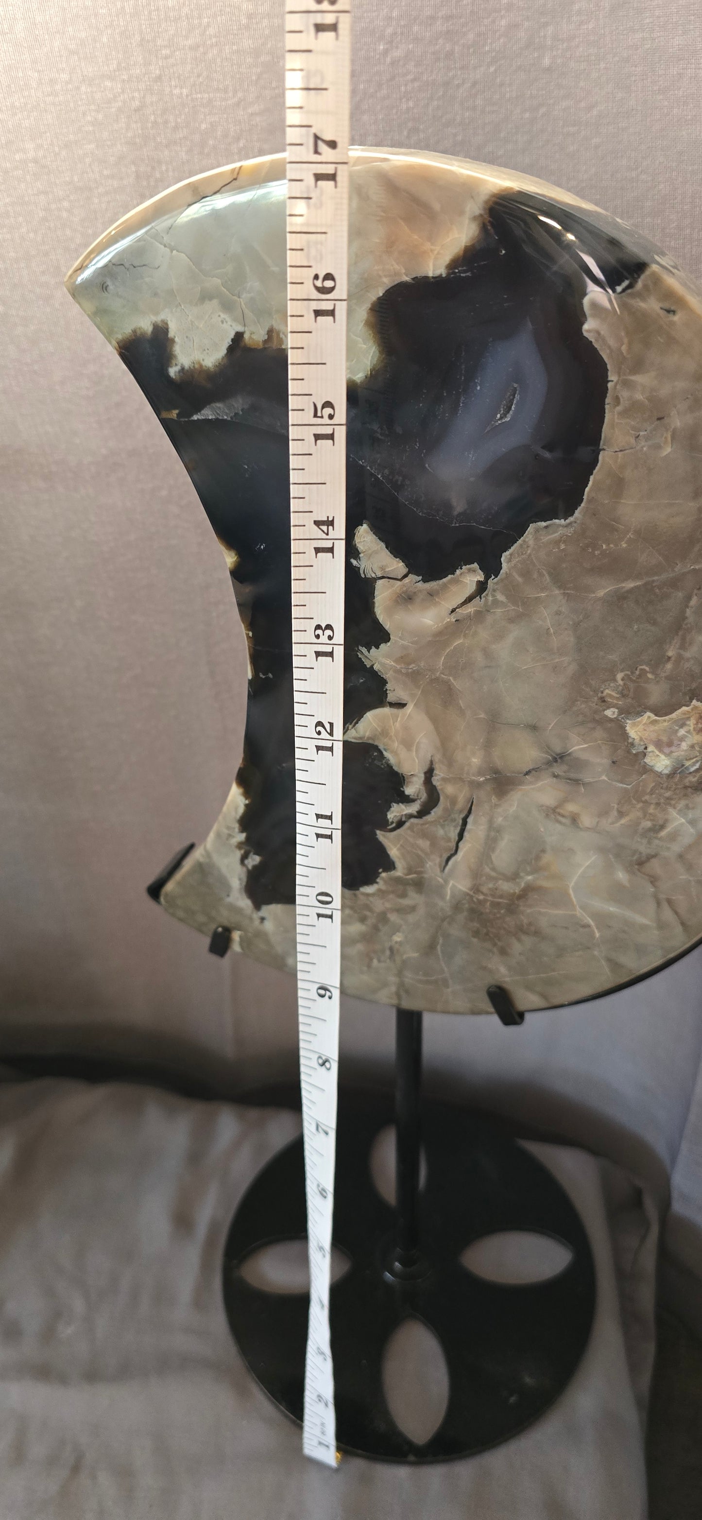 Volcanic Agate Huge Moon