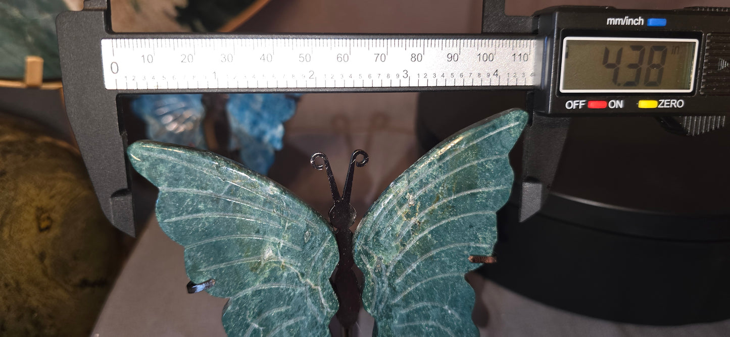 Blue Apatite Butterfly & Dragon