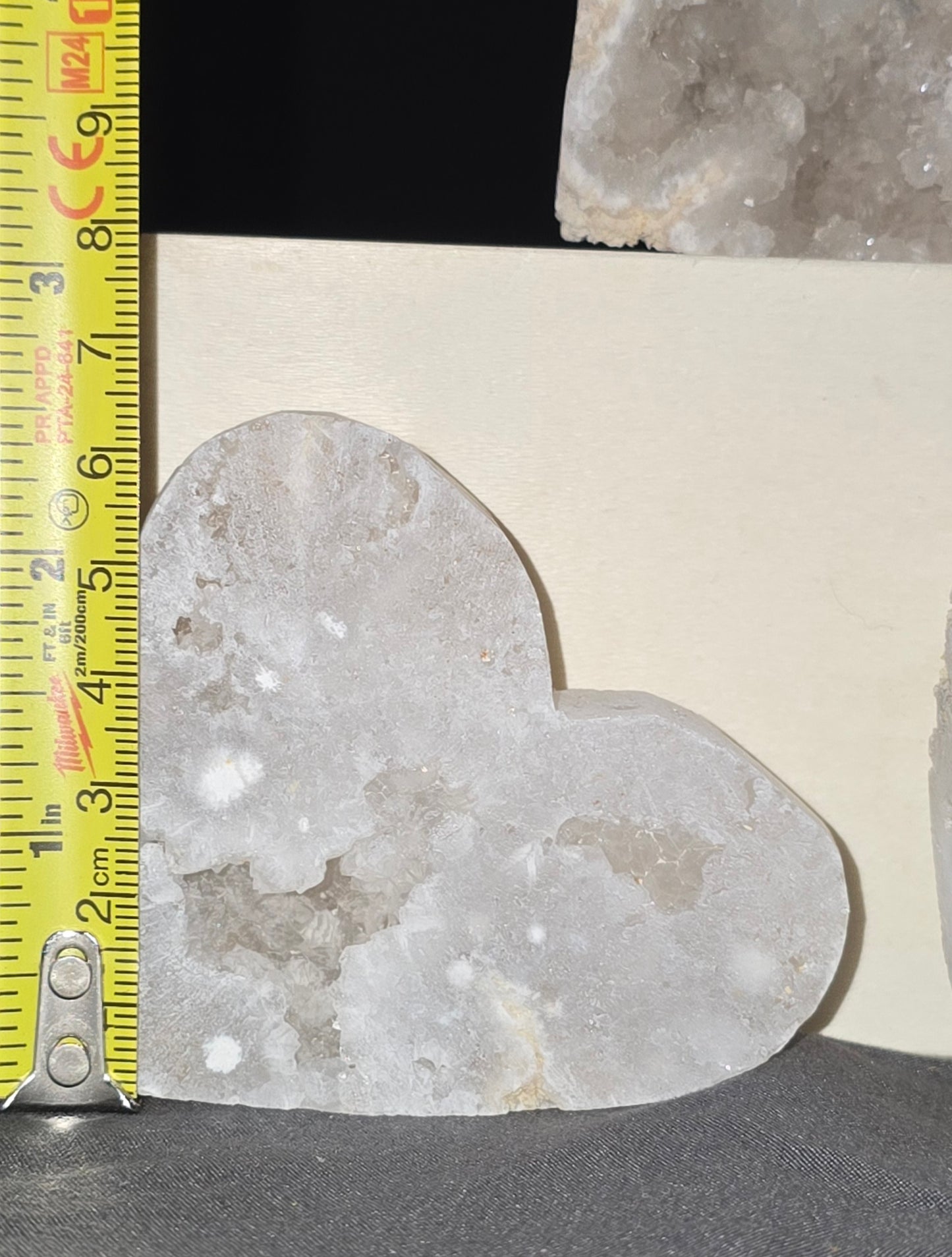 S0433 Druzy Quartz Tower/Heart