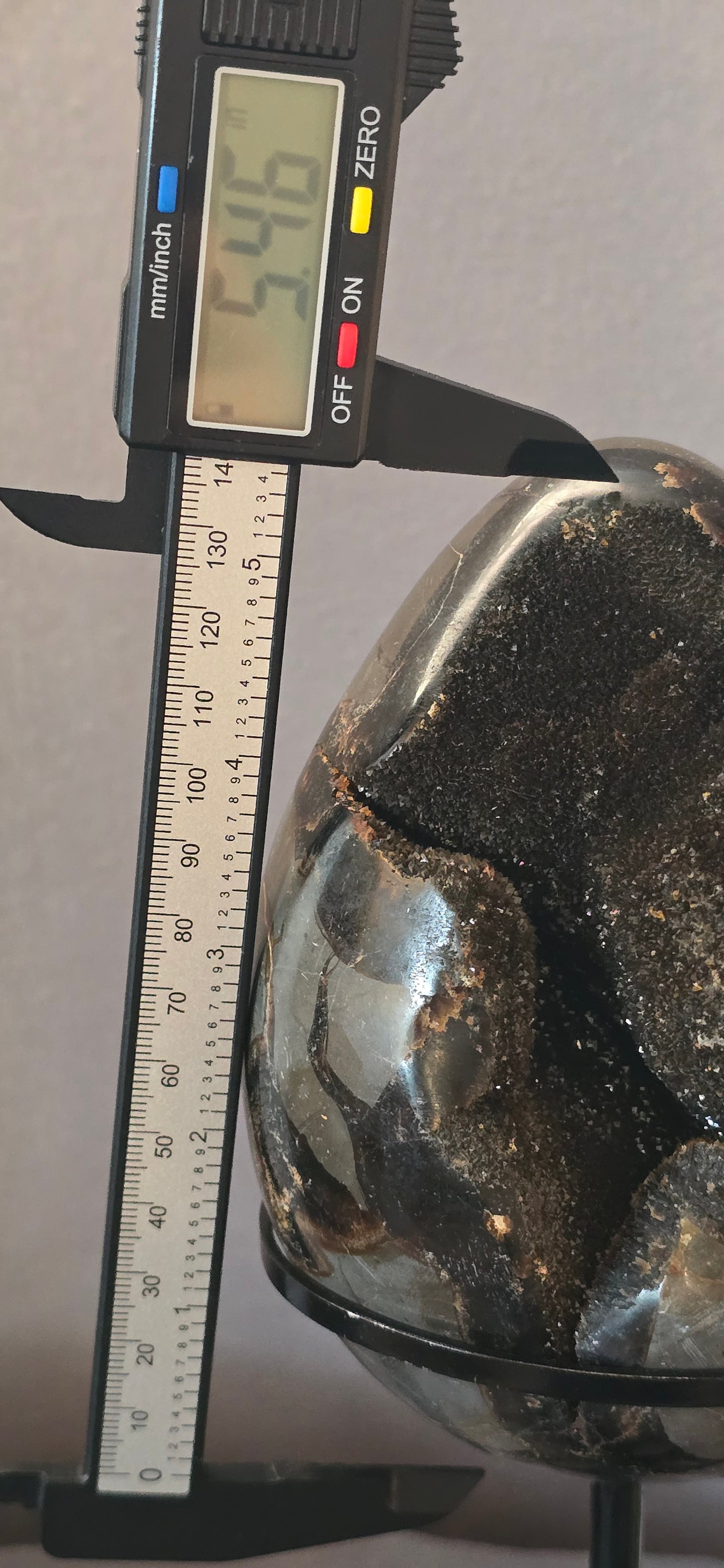 Septarian Geode Egg & Stand