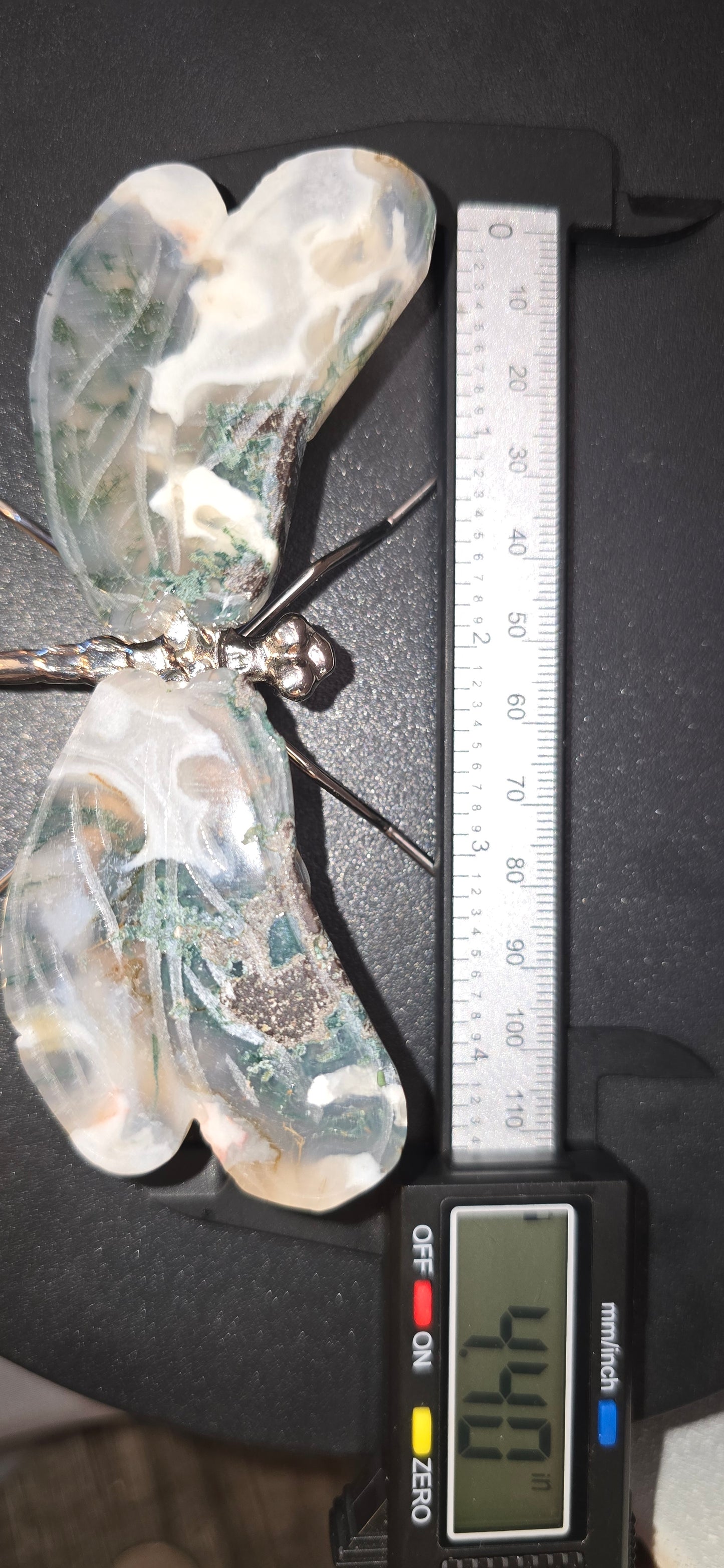 Moss Agate Dragonfly