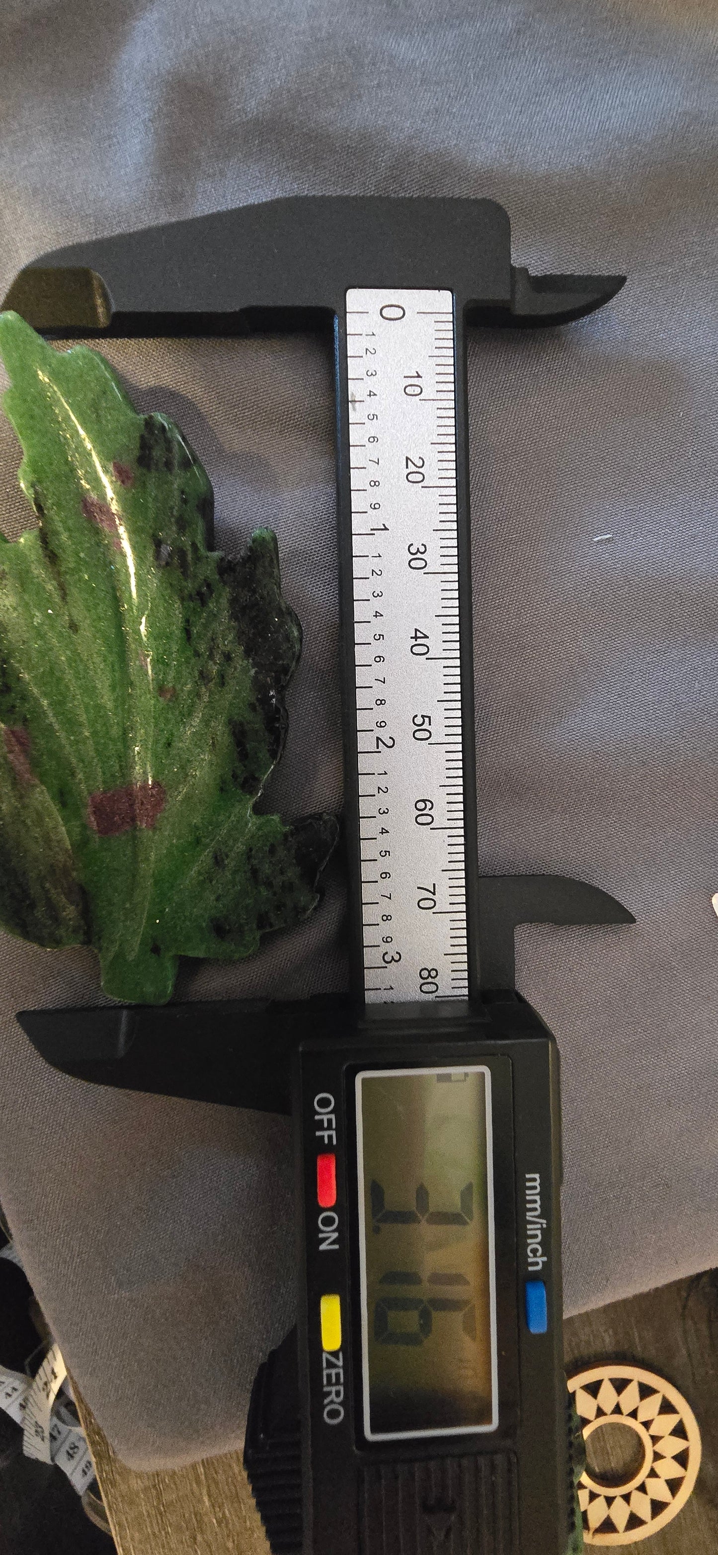 Ruby Zoisite Leaf