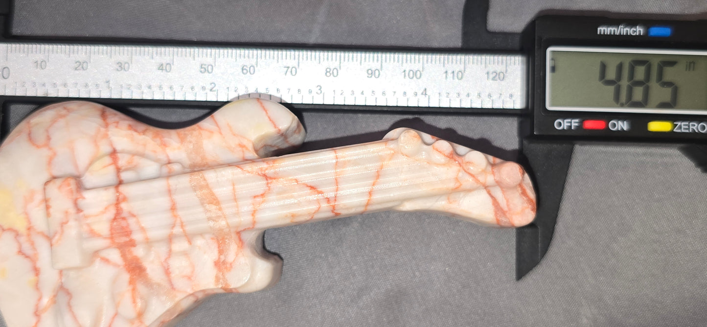 Red Vein Jasper Guitar