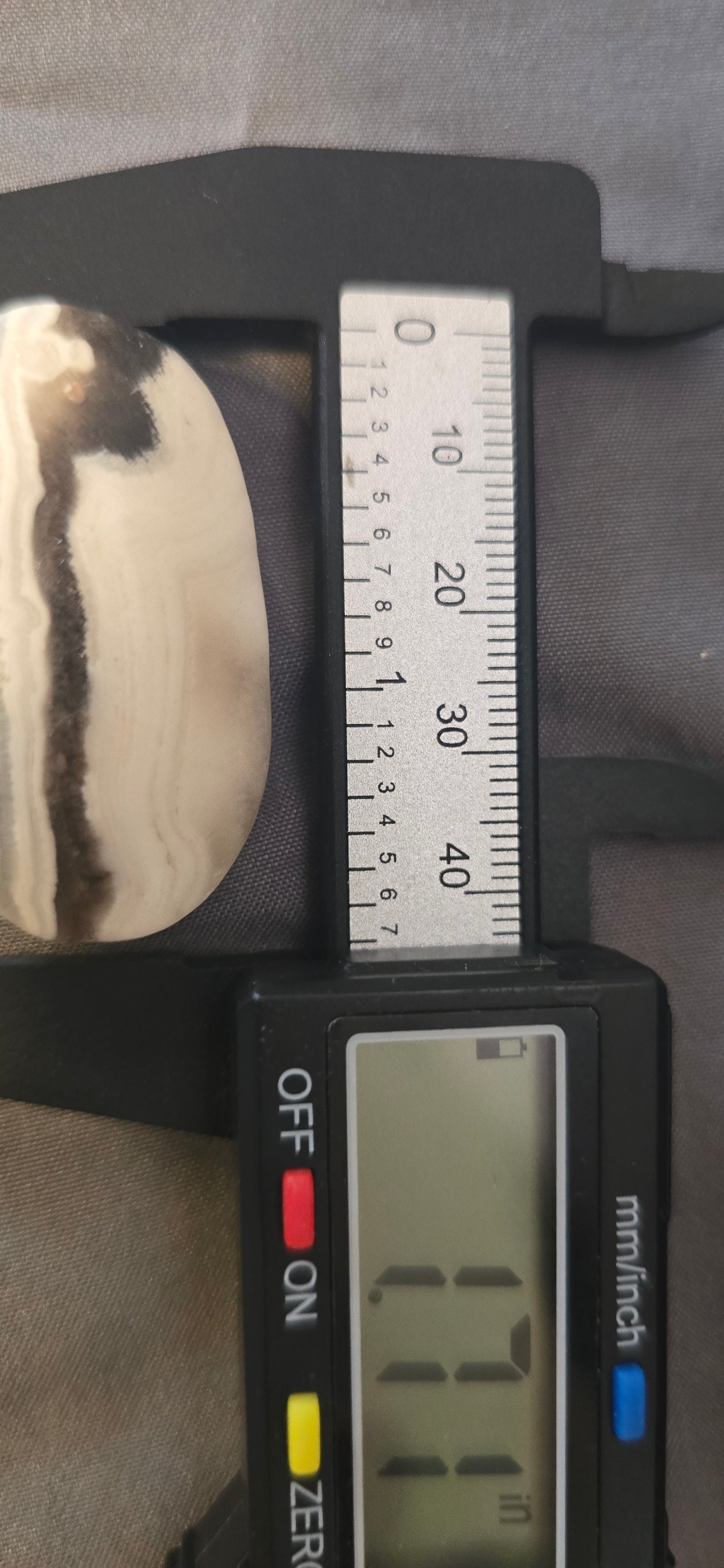 Zebra Calcite Palm Stone