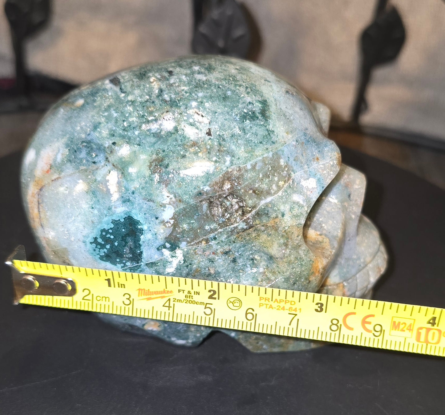 S0056 Ocean Jasper Skull