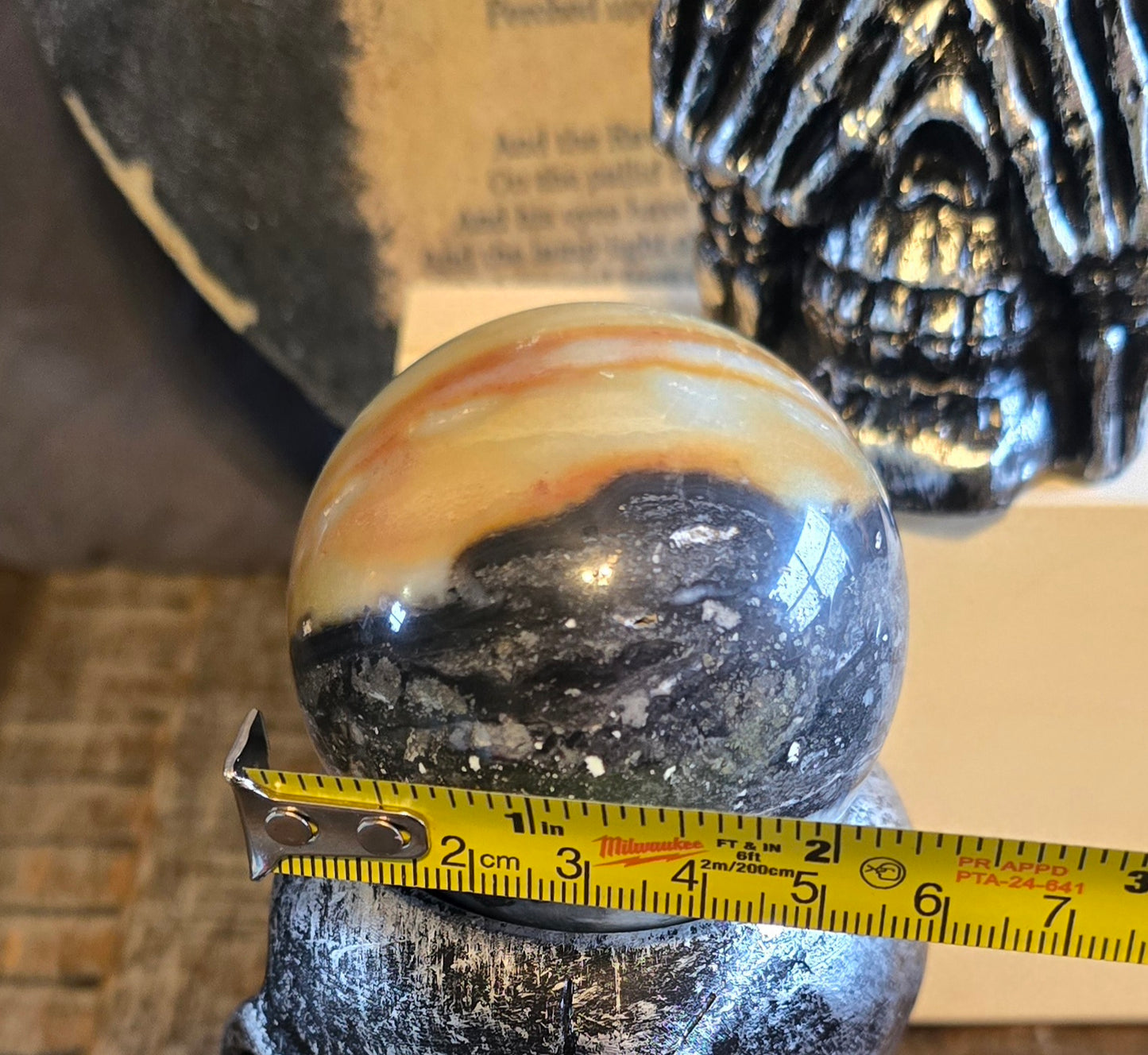 S0126 Caribbean Calcite Sphere #2/#3