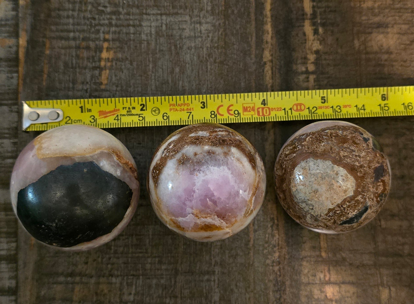 S0175 Pink Aragonite Sphere #2
