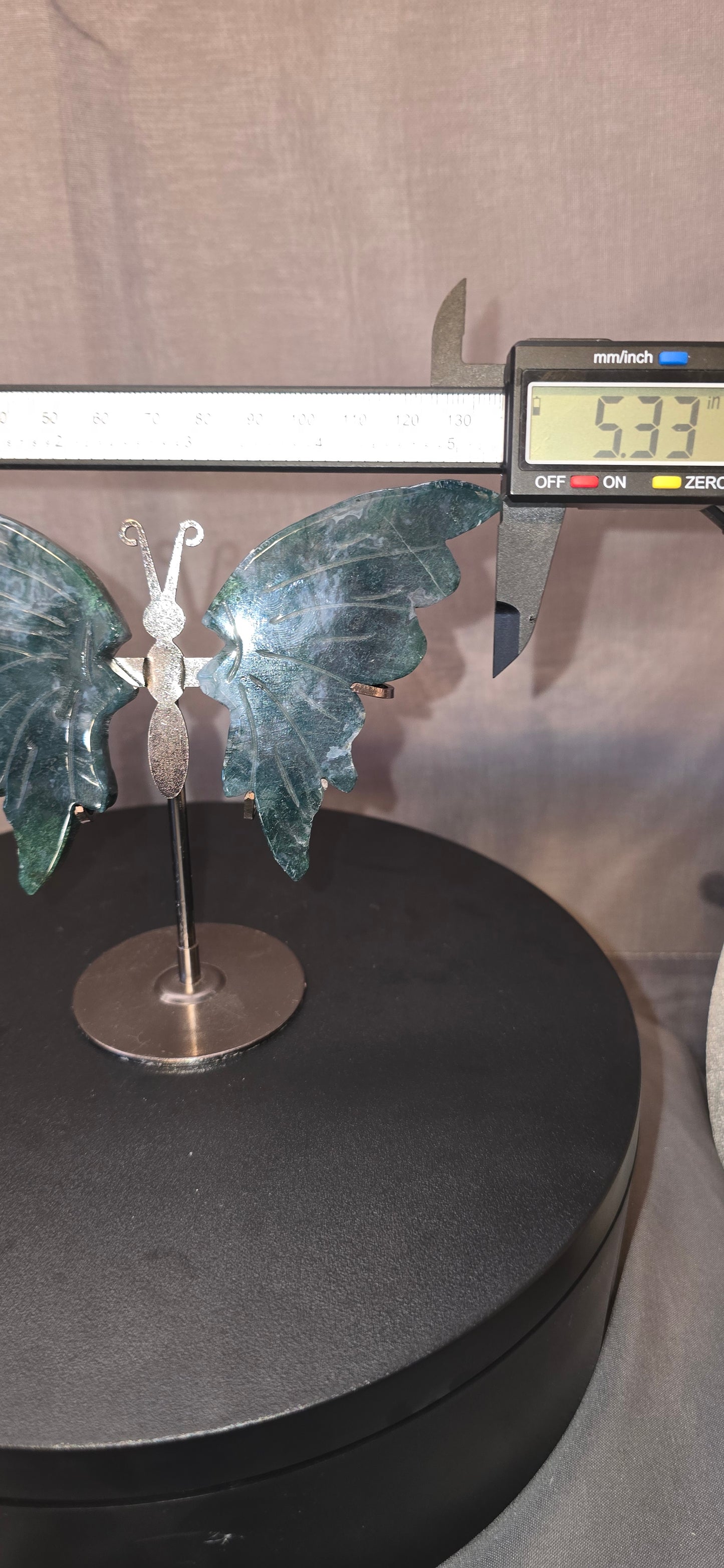 Moss Agate Butterfly