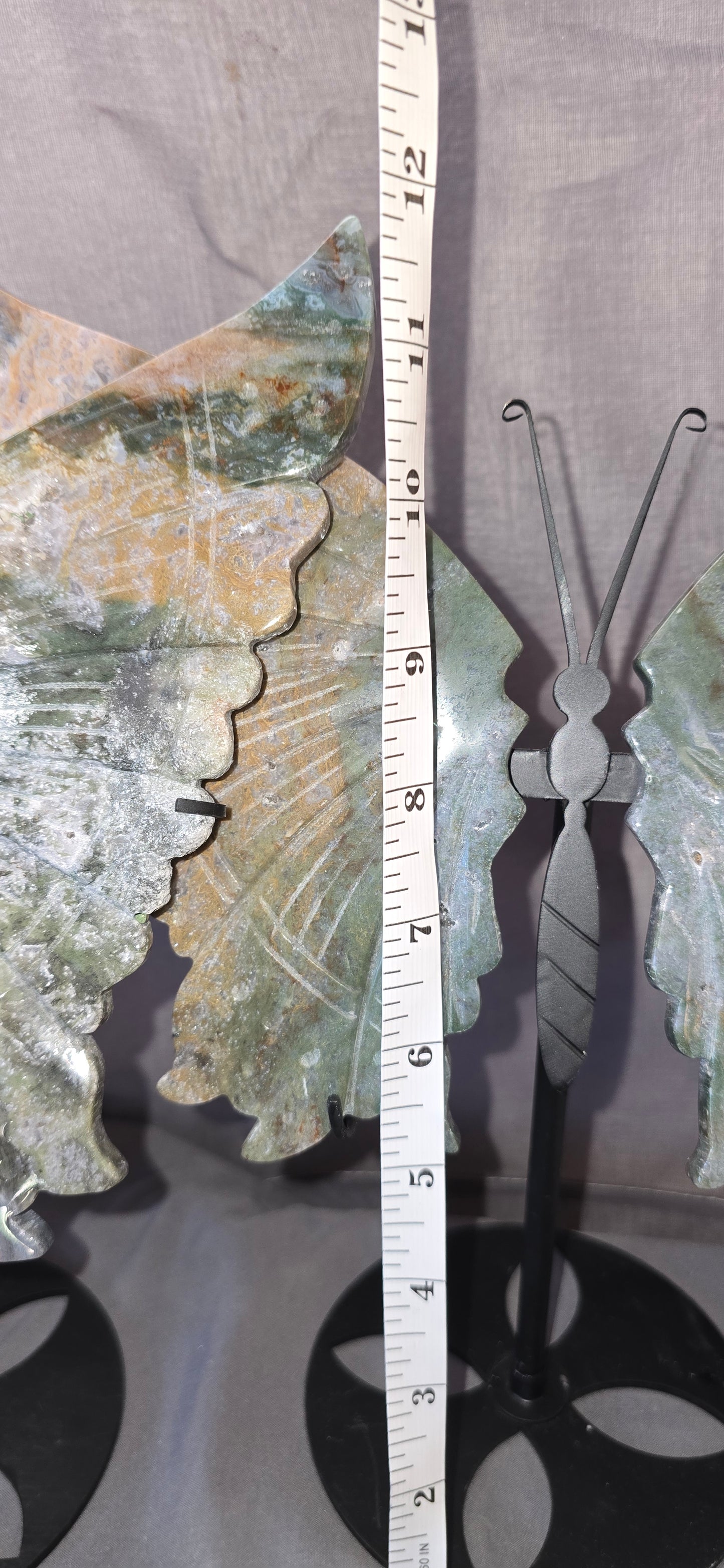 Moss Agate GIANT Butterfly