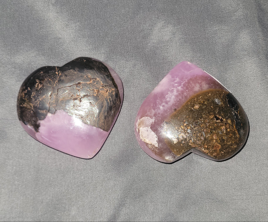 Pink Aragonite Heart