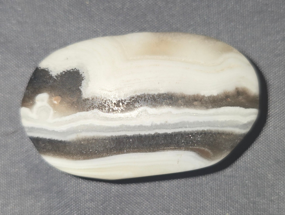 Zebra Calcite Palm Stone