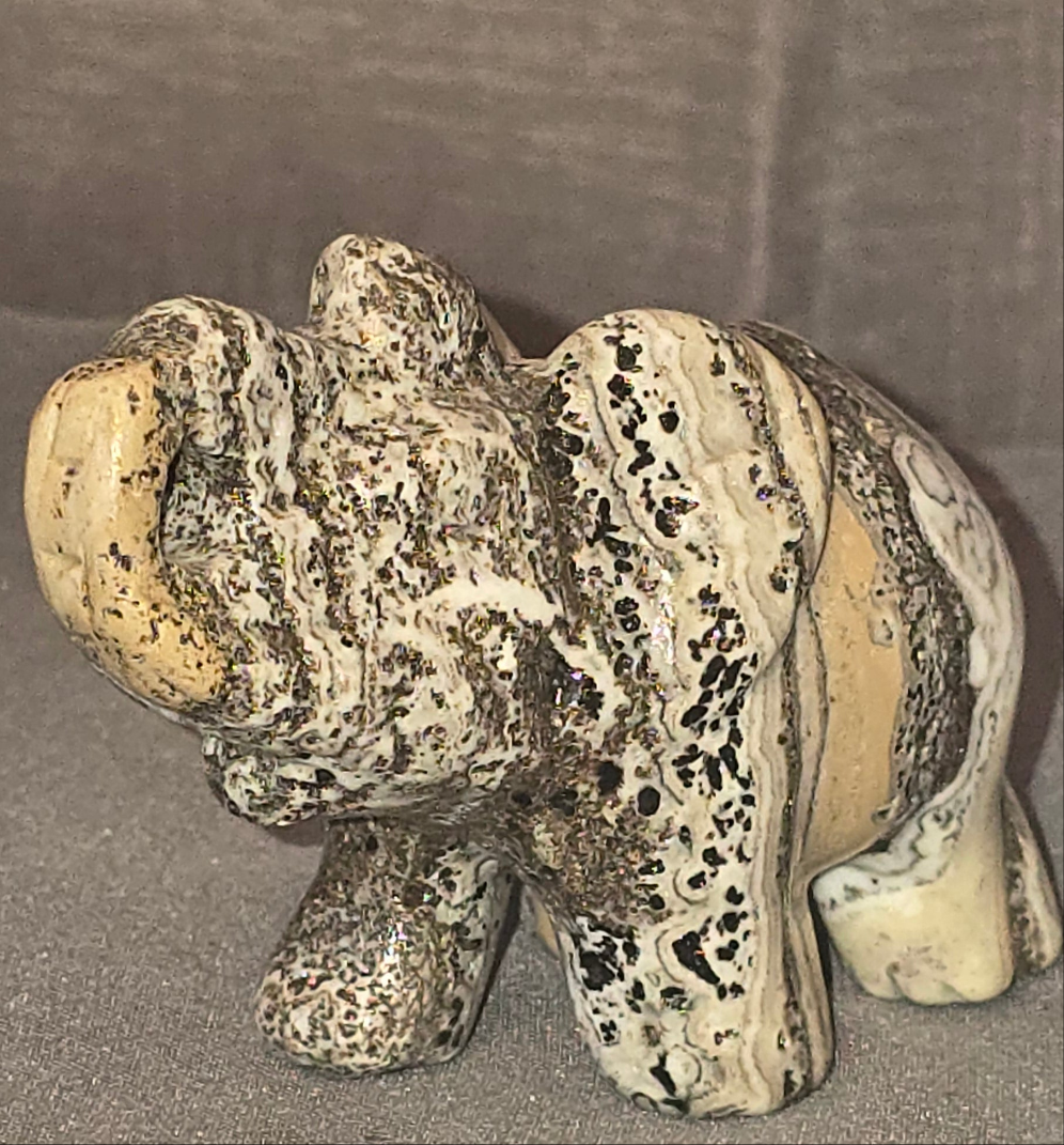 Dendric Calcite Elephant