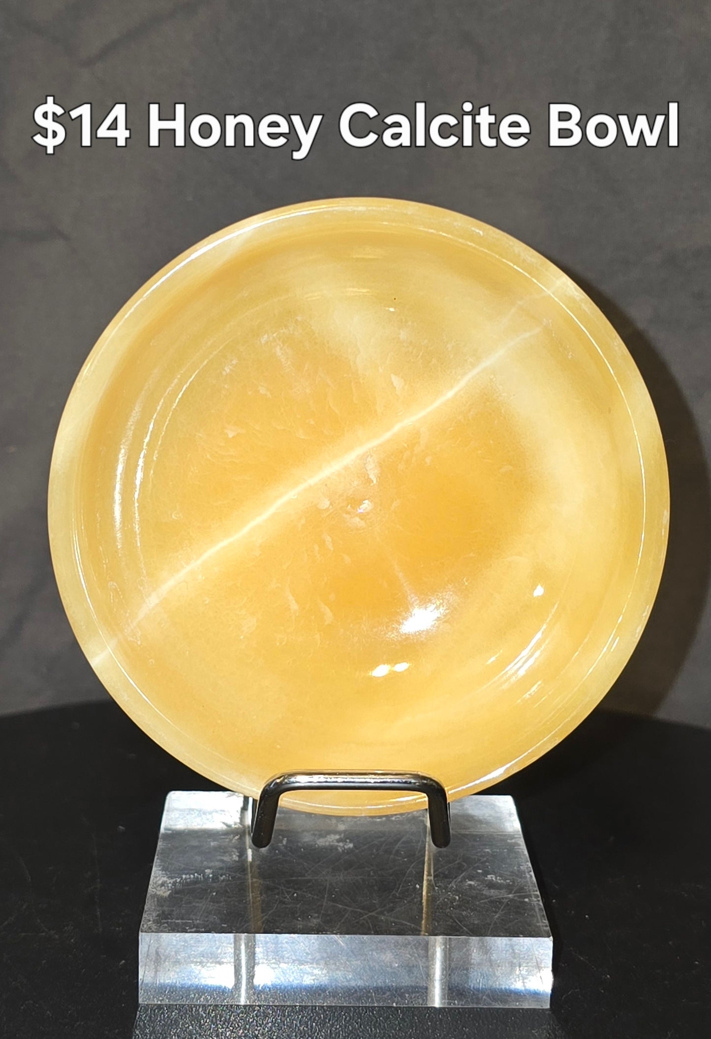 S0312 Honey Calcite Bowl