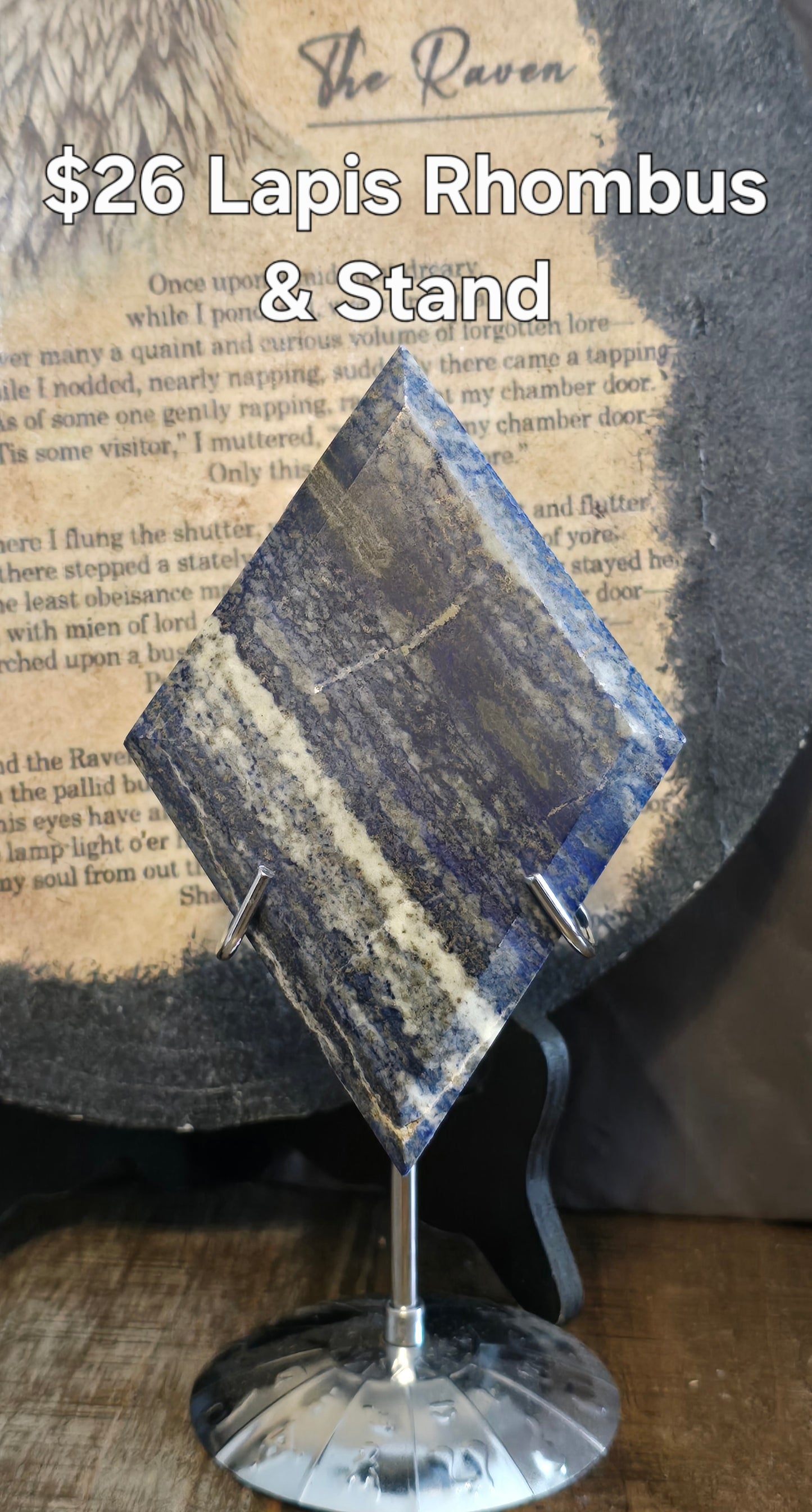 S0193 Lapis Lazuli Rhombus & Stand
