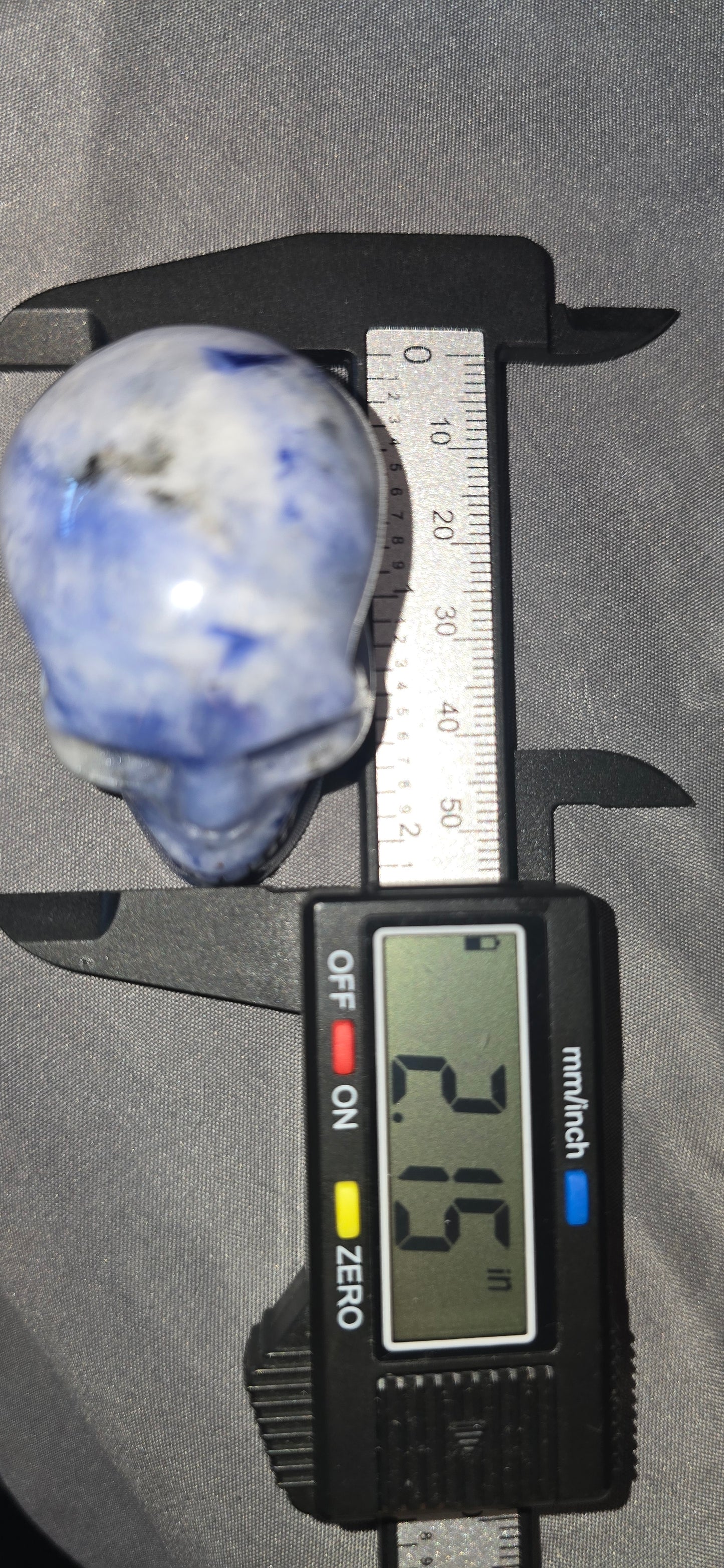 Blue Hackmanite Skull