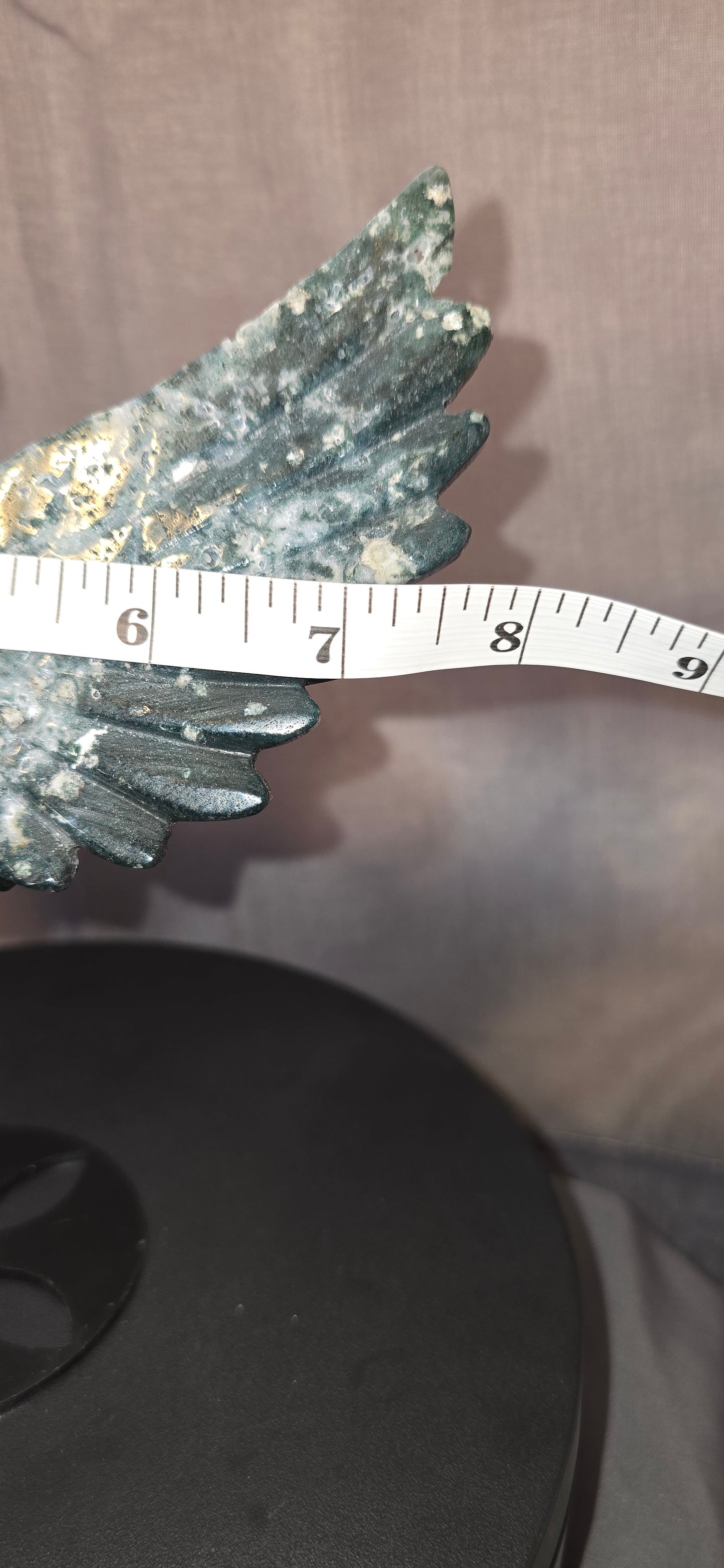 Moss Agate Angel Wing