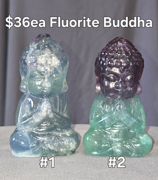 S0411 Fluorite Buddha