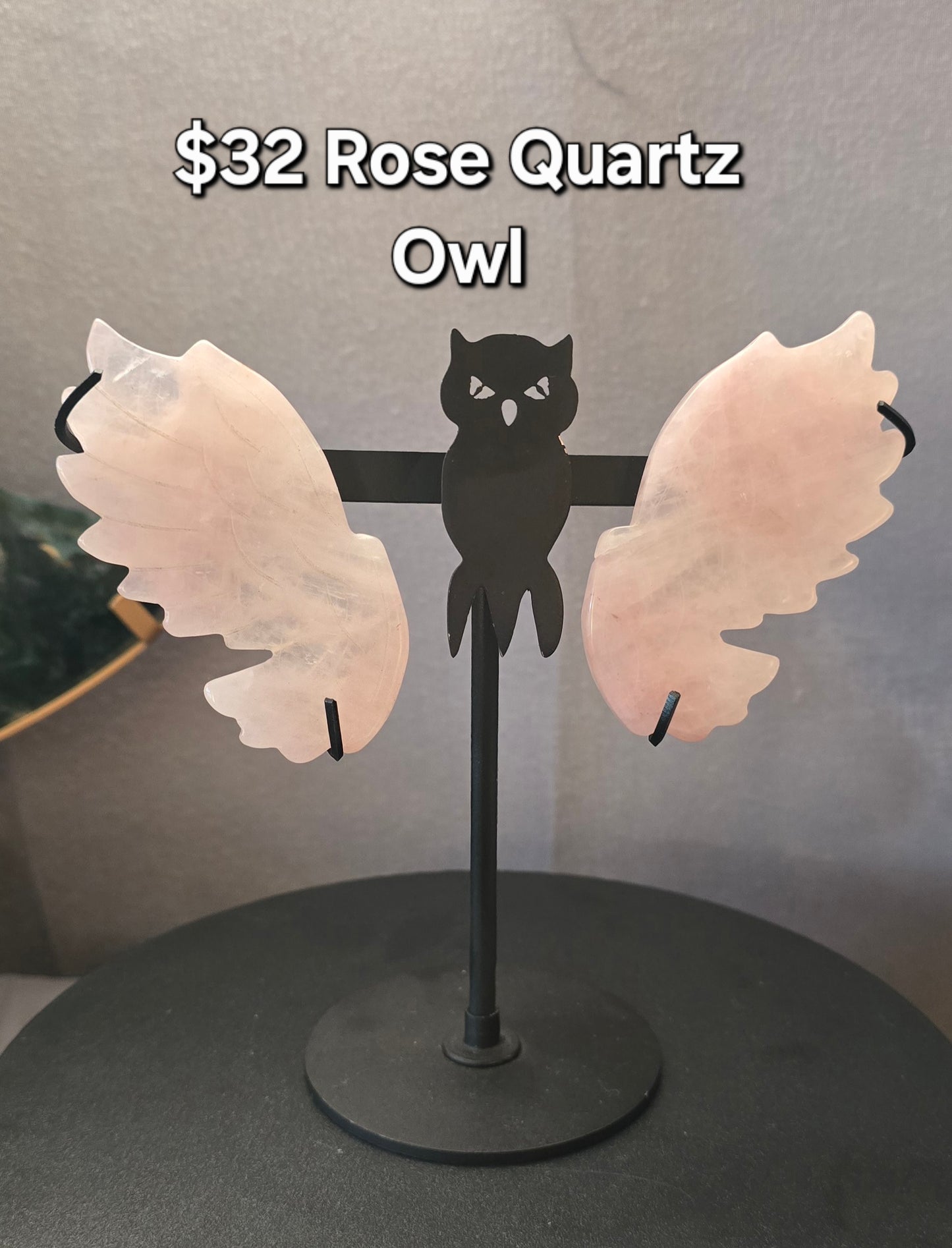 Rose Quartz Owl