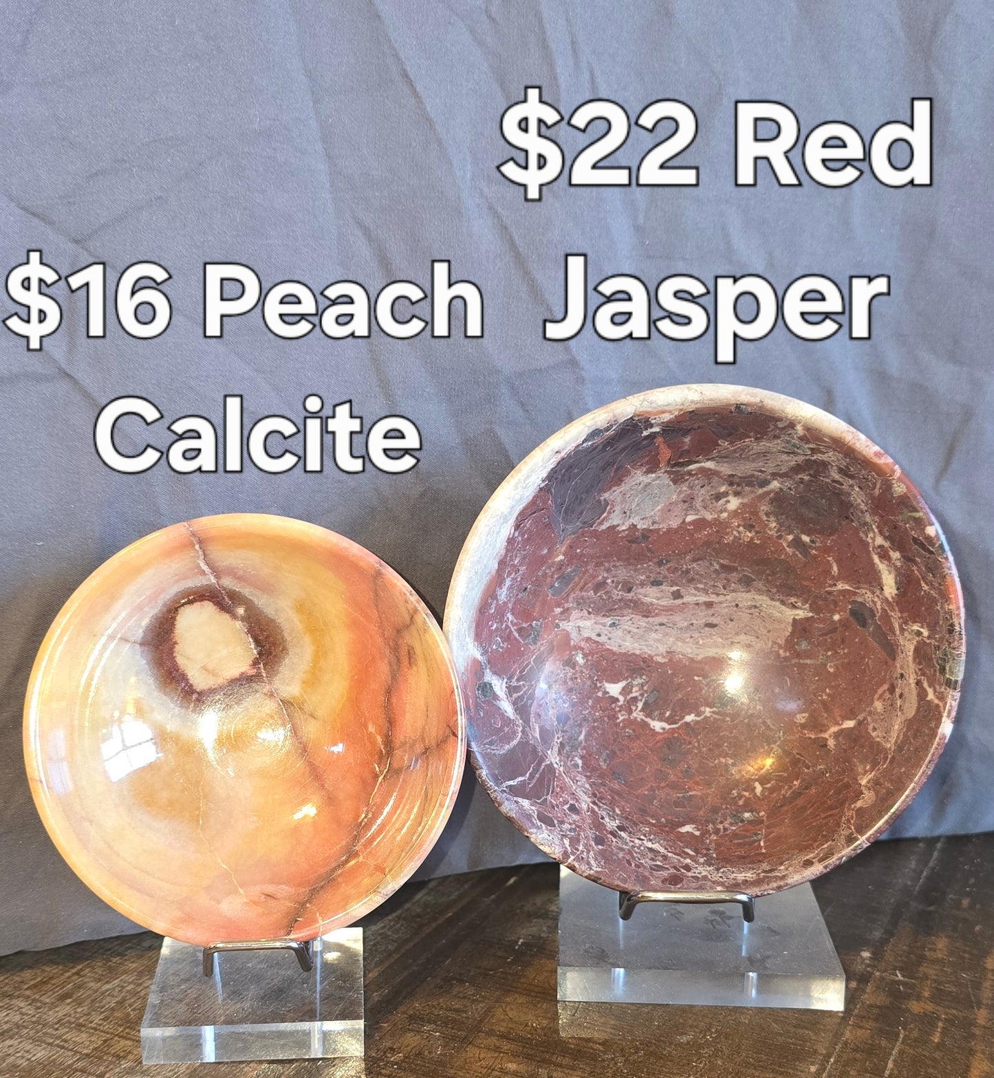 S0282 Peach Calcite Bowl