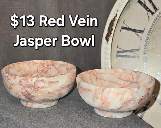 Red Vein Jasper Bowl