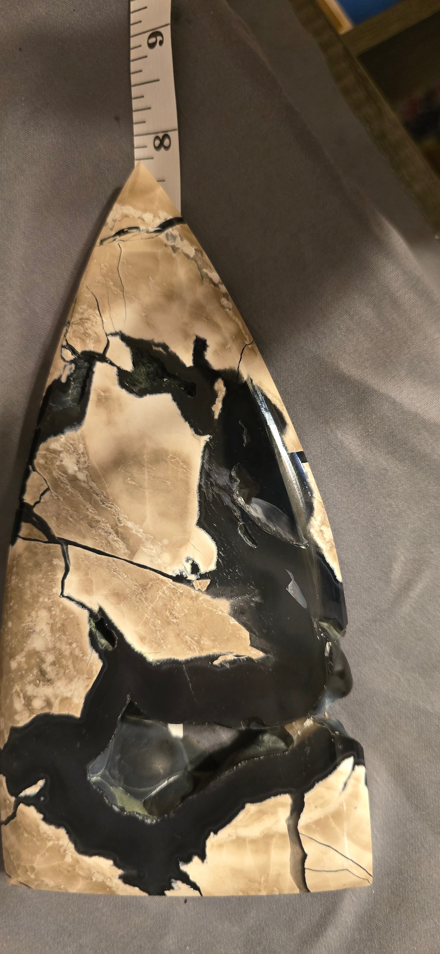 Volcanic Agate Teardrop Freeform