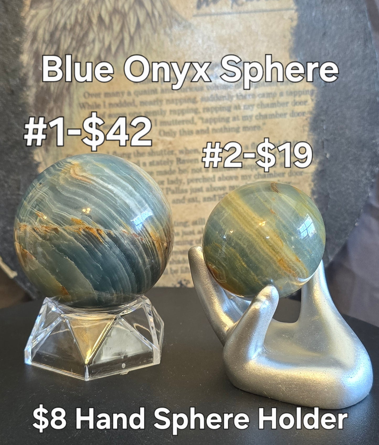 S0203 Blue Onyx Sphere