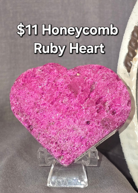 Honeycomb Ruby Heart