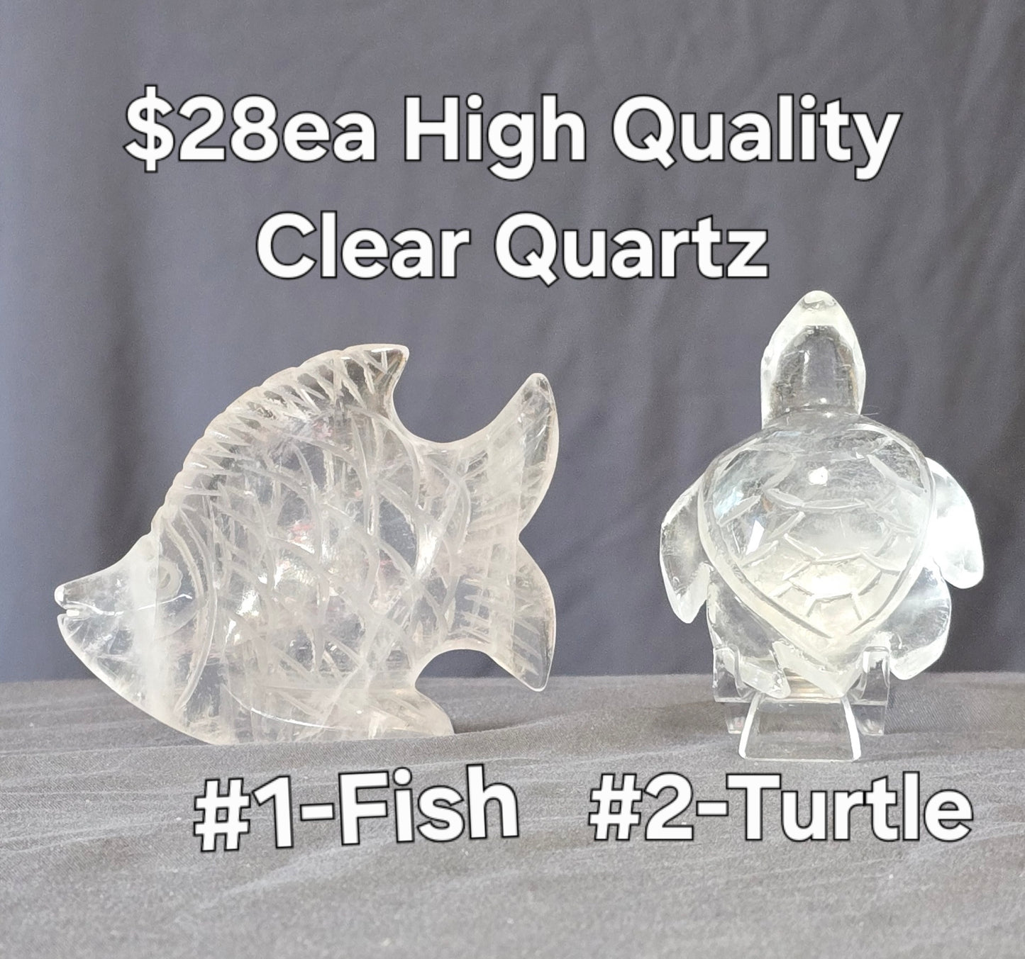 S0428 Clear Quartz Carvings