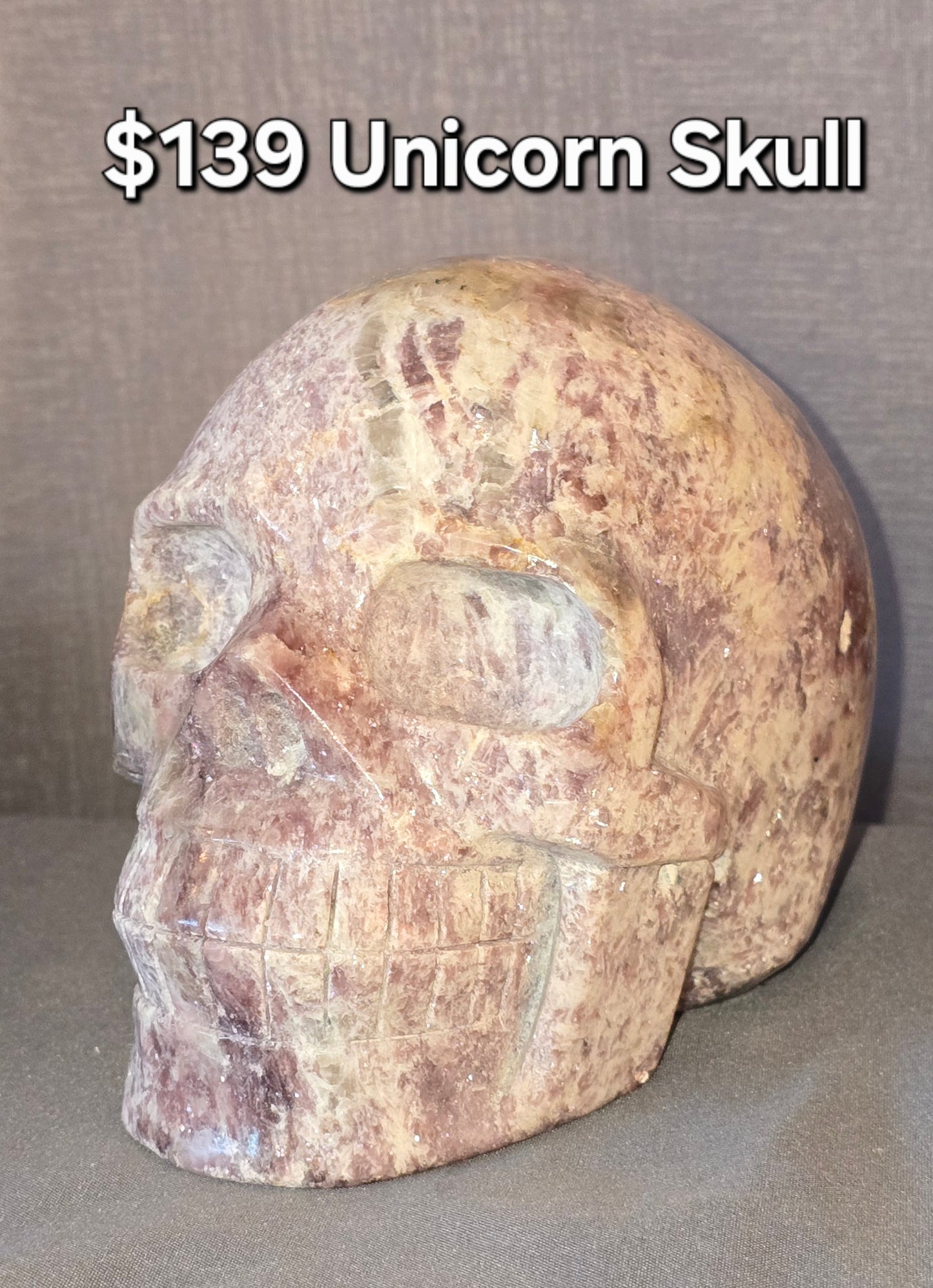 Unicorn Stone Skull