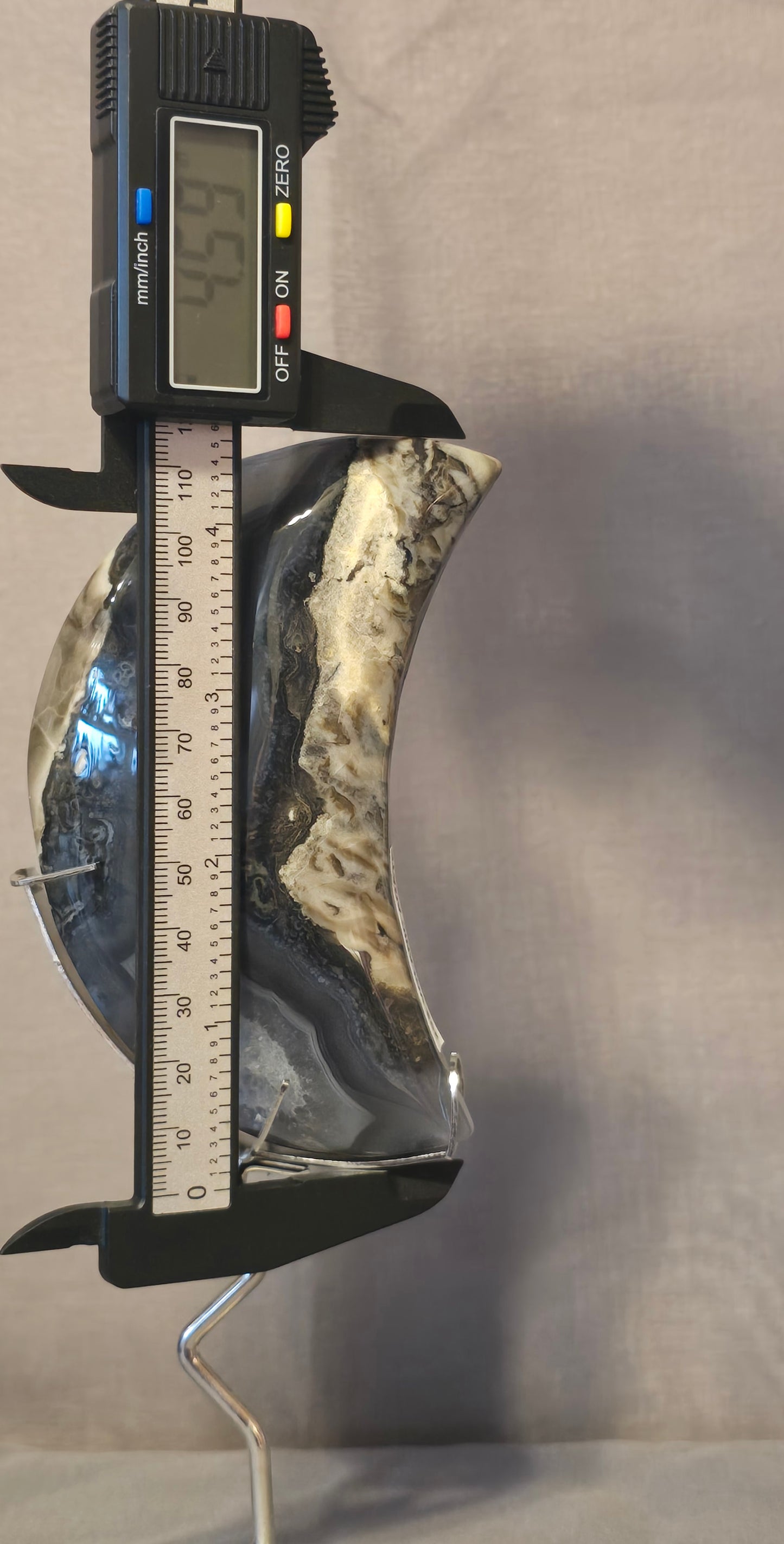 Volcanic Agate Moon & Stand