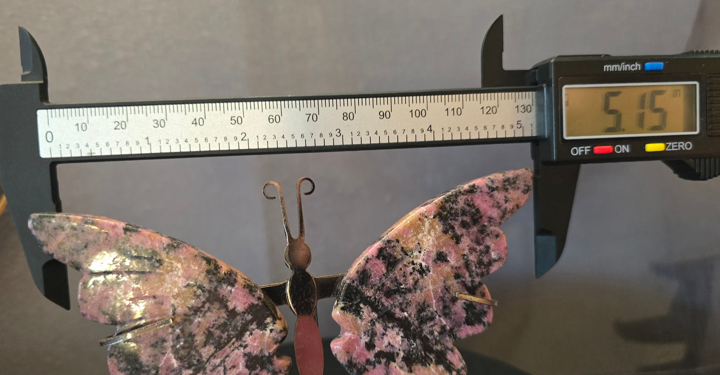 Rhodonite Butterfly