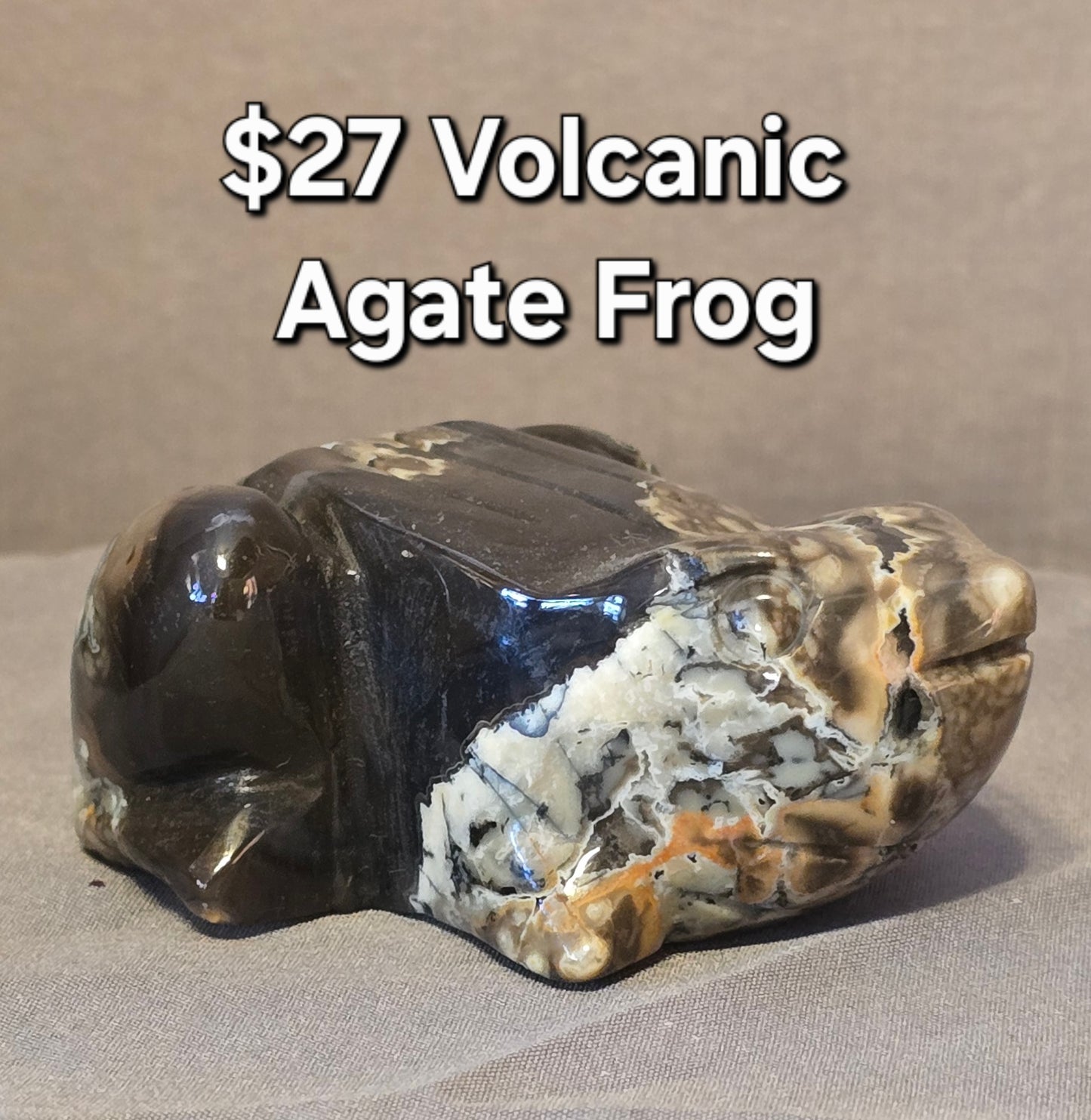 Volcanic Agate Frog