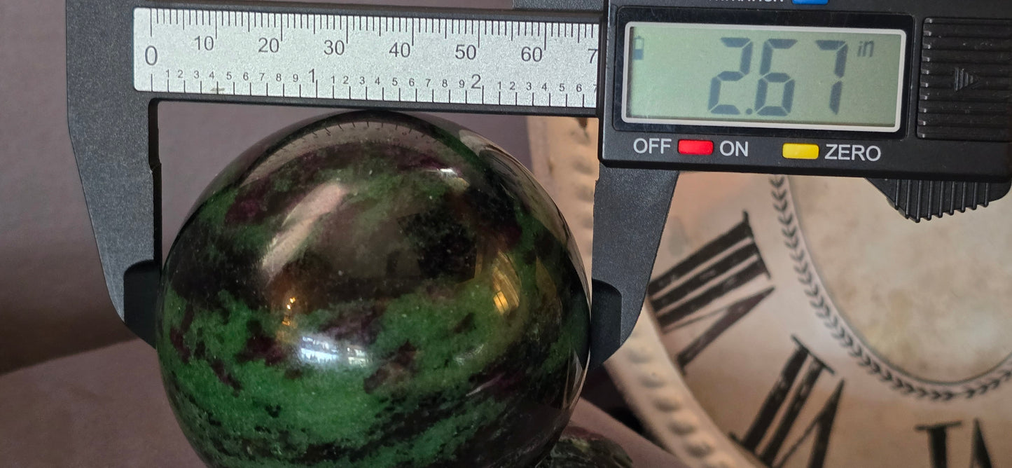 Ruby Zoisite Sphere
