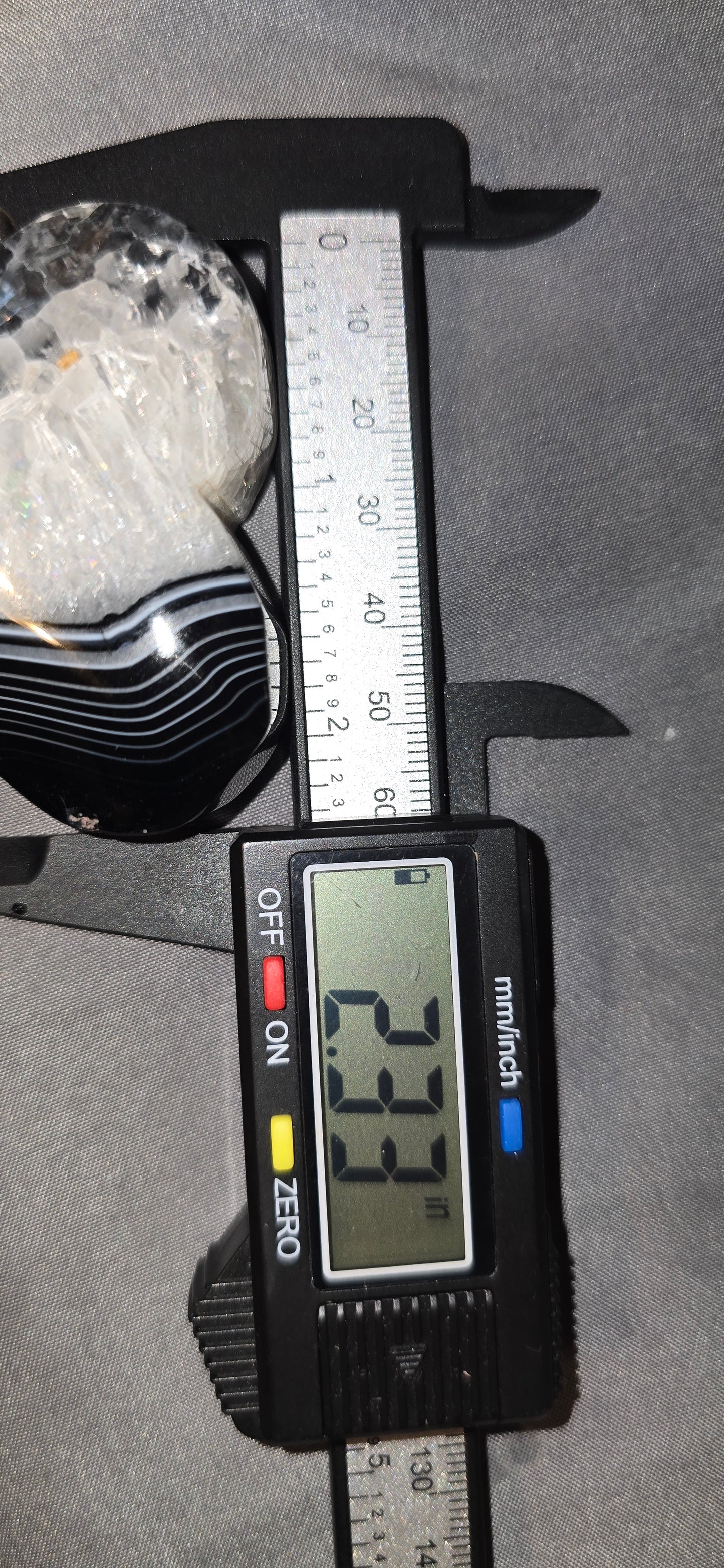 Black & White Sardonyx Palmstone