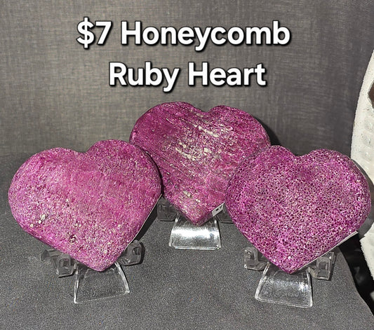 Honeycomb Ruby Heart