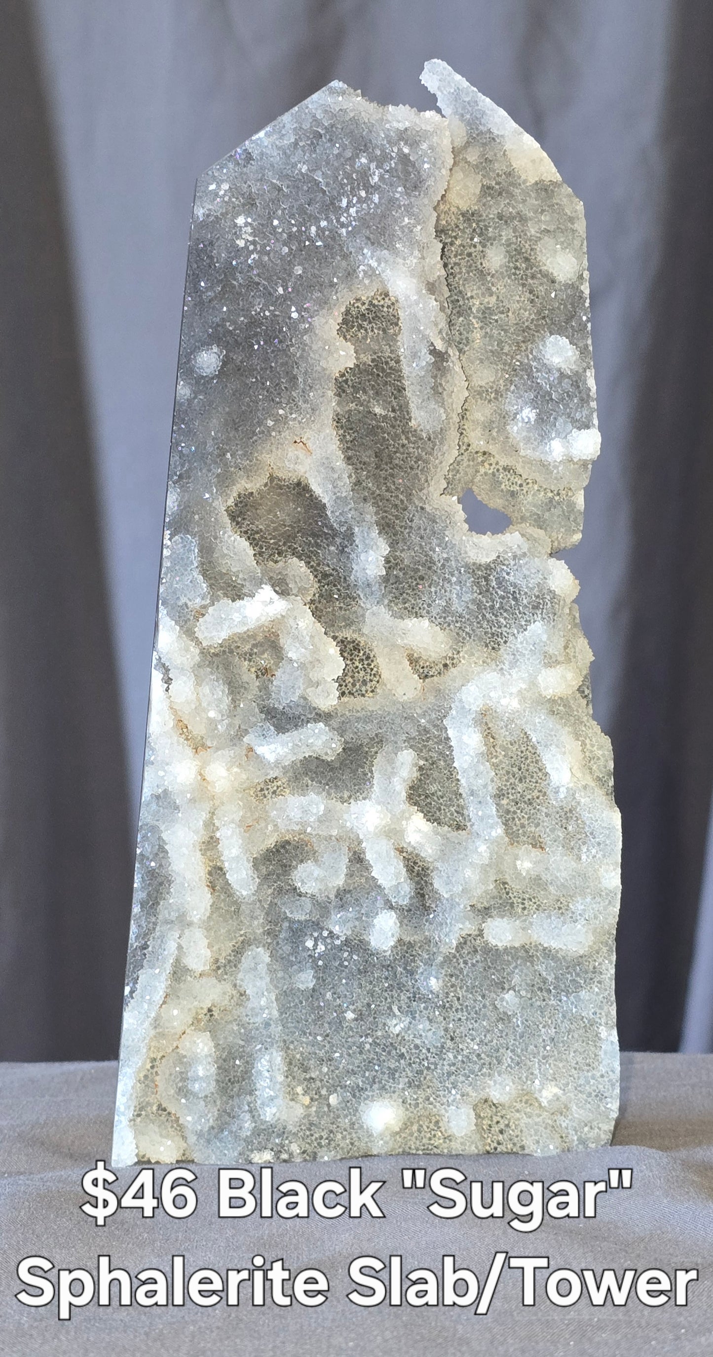 S0445 Black Sphalerite Slab/Tower