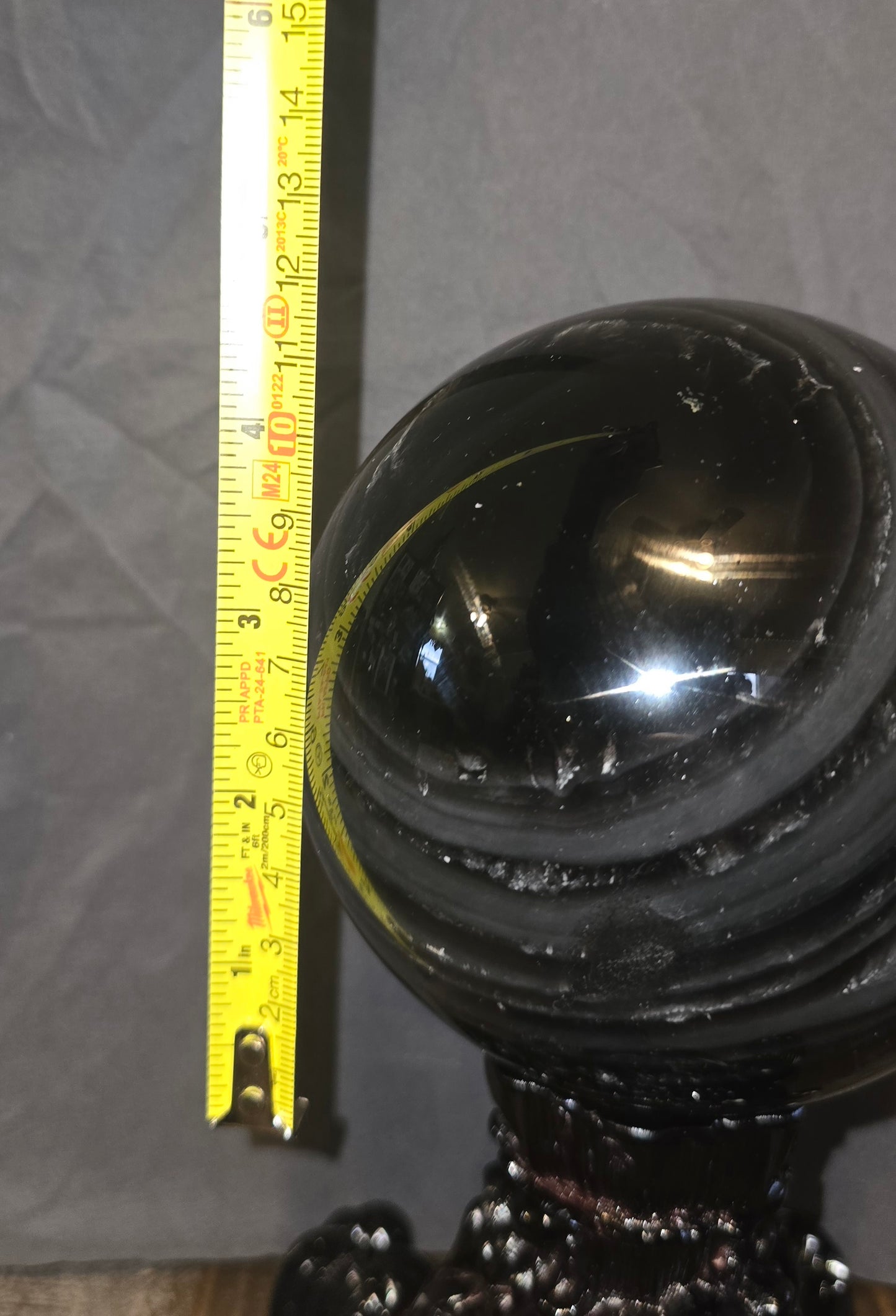 S0074 Midnight Lace Obsidian Sphere