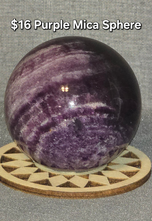 Purple Mica Sphere