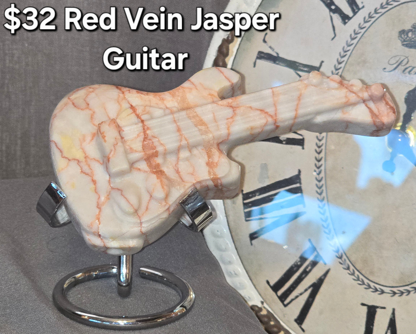 Red Vein Jasper Guitar